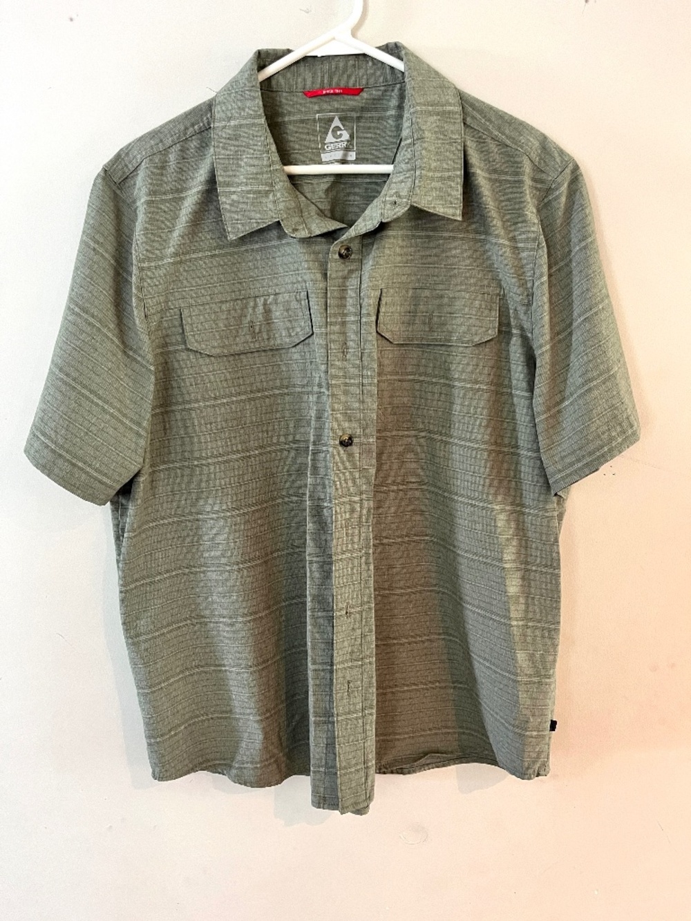 Gerry Short Sleeve Camp Shirt, XL
